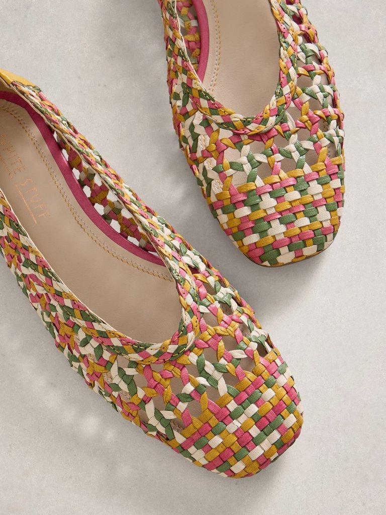 White Stuff Woven Winnie Ballerina-Footwear-3-