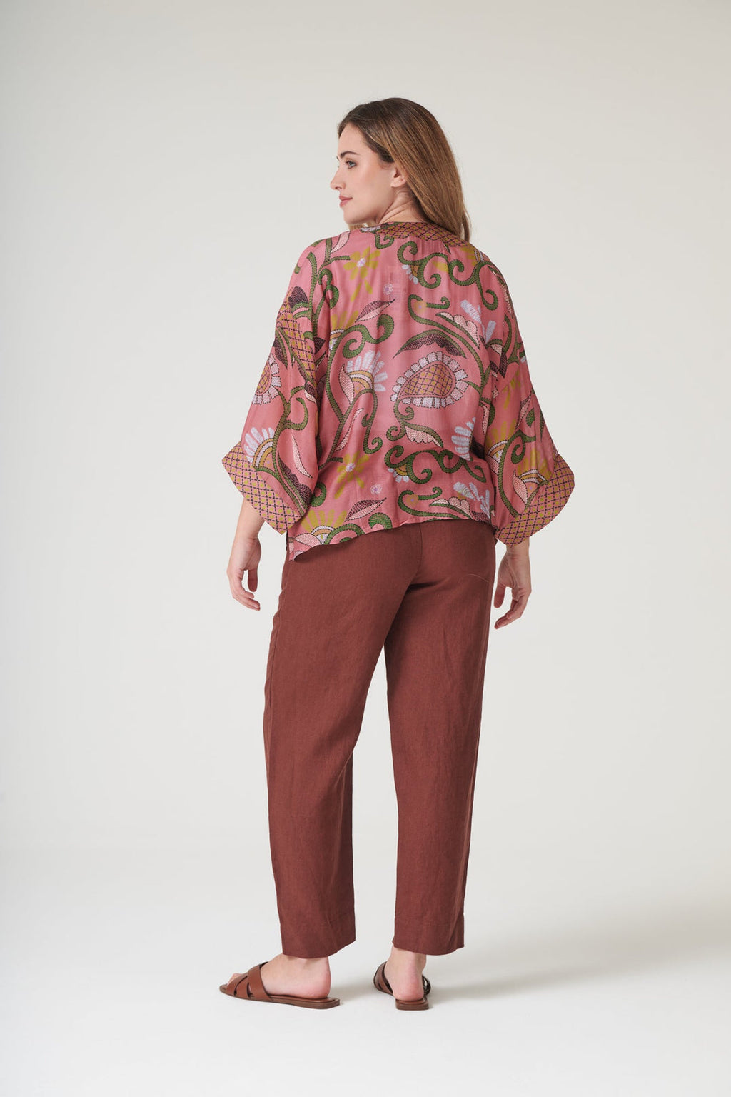 One Hundred Stars Giant Kantha Dusk Kimono-One Hundred Stars-White finn