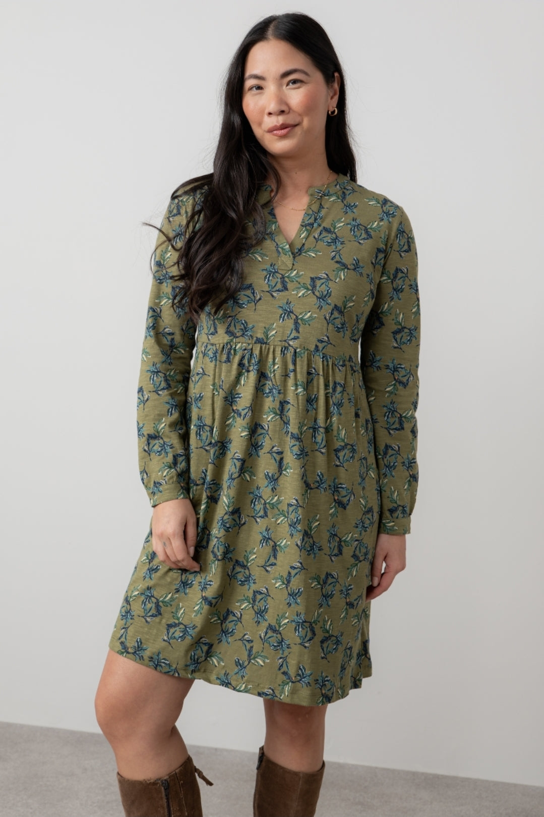 Lily and Me Fable Dress Foliage-Lily and Me-White finn