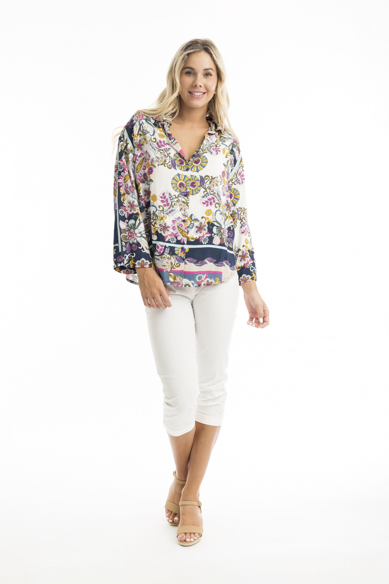 Orientique Sotavento OverShirt-Shirts & Tops-White finn