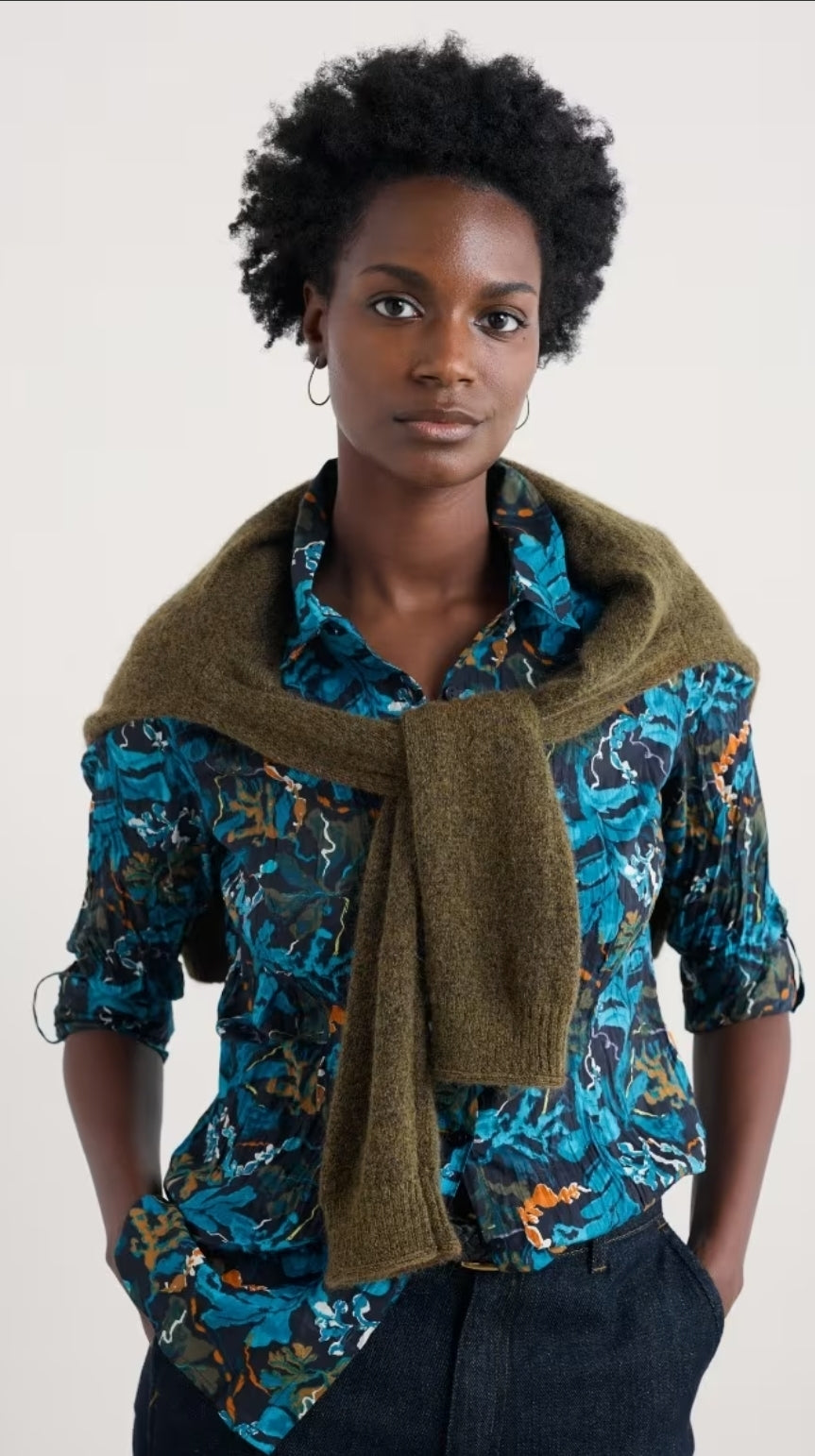 Seasalt Larissa Shirt Floating Fronds Maritime