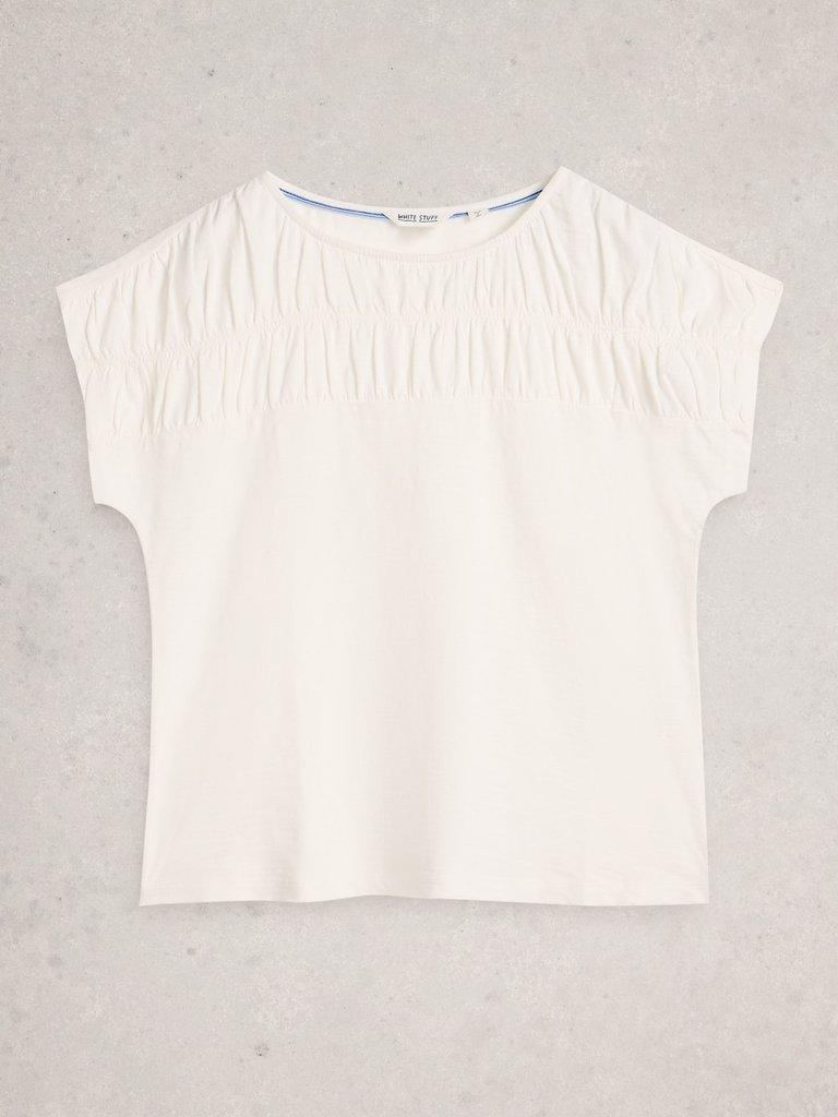 White Stuff RACHEL RUCHED TEE-White Stuff-White finn