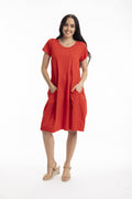 Orientique Essentials Knit Dress Bubble-Dress-White finn
