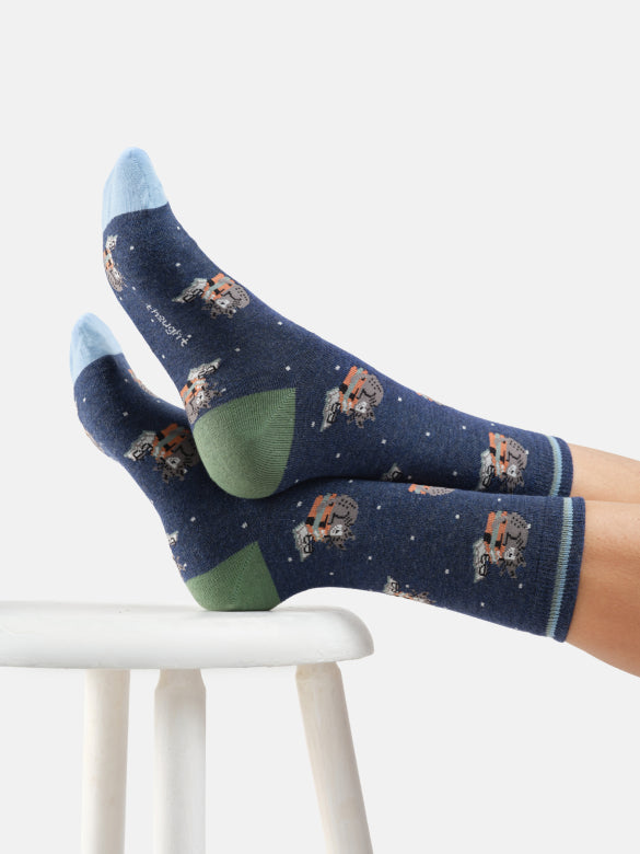 Thought Clever Cat Organic Cotton Socks