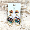Gold and Bead Mix Luxury Earrings HZ215E