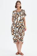 Tirelli Panel Print Woven Dress