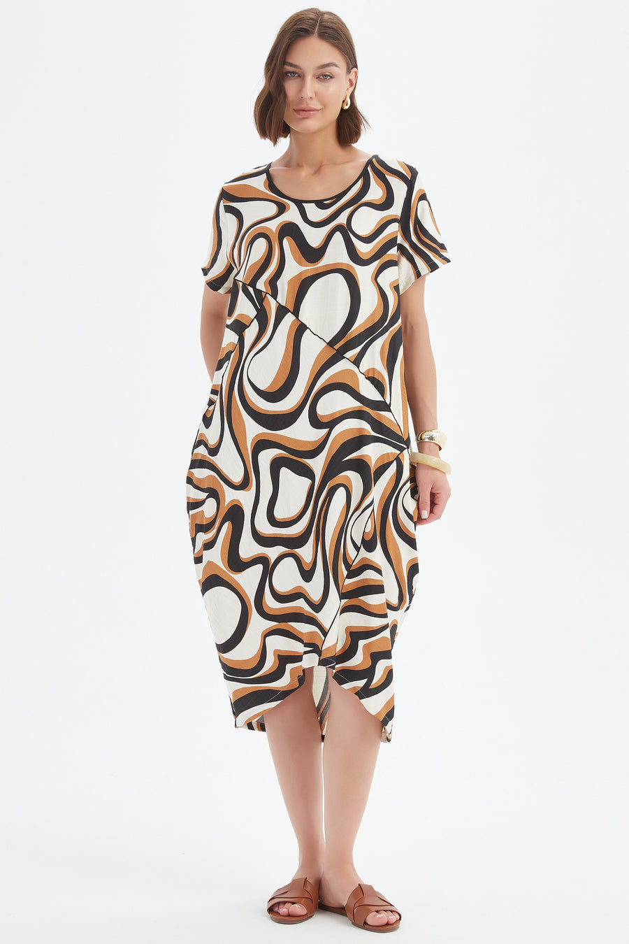 Tirelli Panel Print Woven Dress