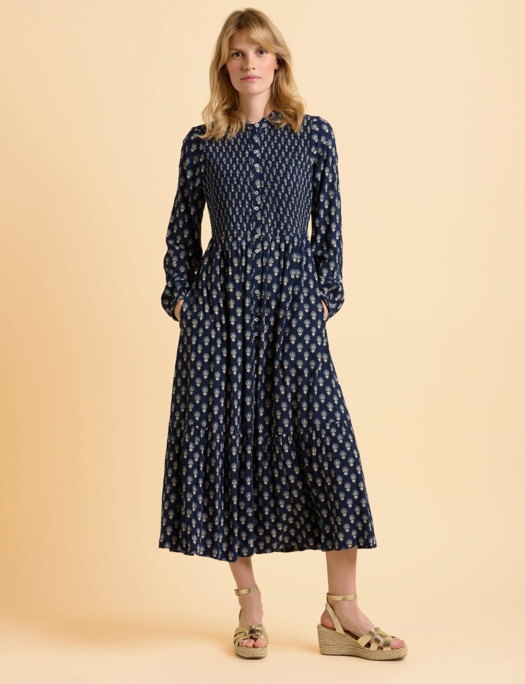 Brakeburn Lark Dress-Brakeburn-White finn