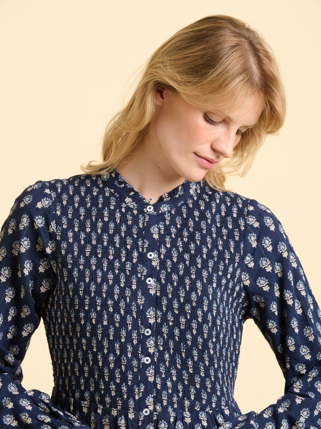 Brakeburn Lark Dress-Brakeburn-White finn