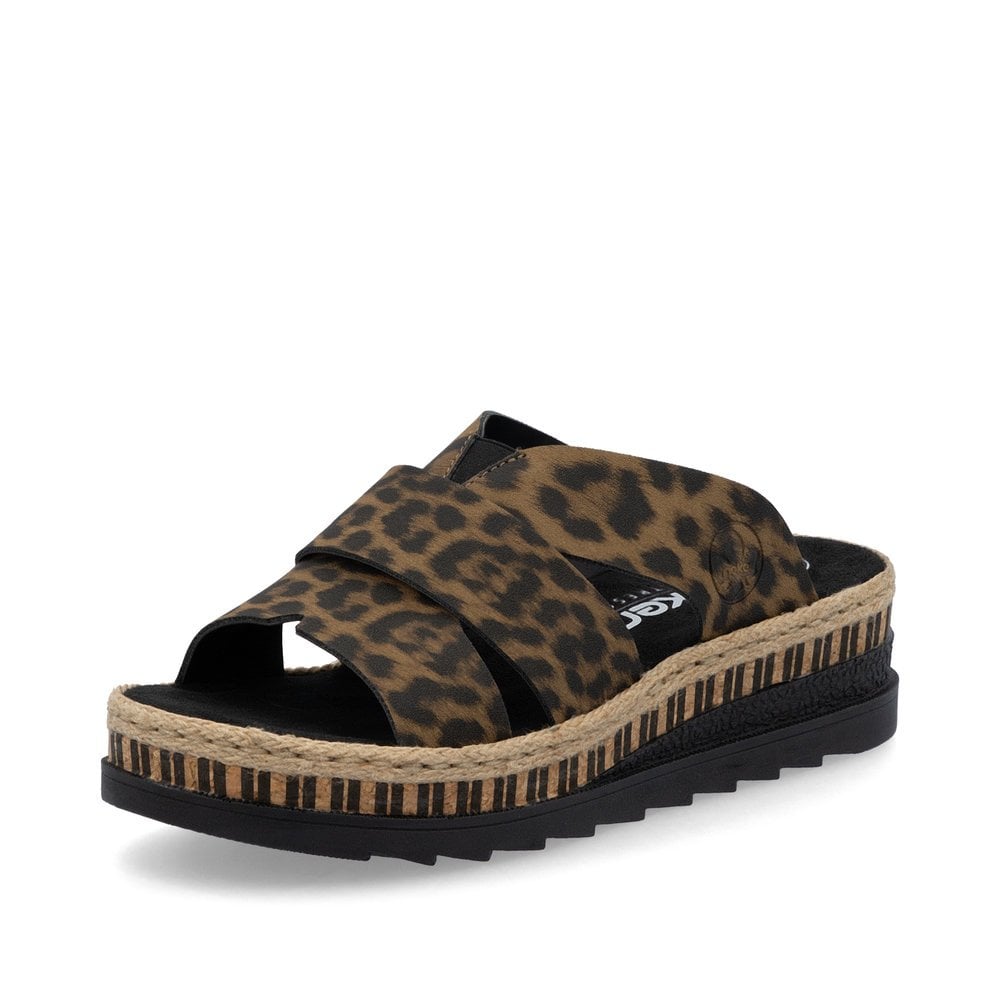 Rieker Animal Mule V7989-Footwear-White finn