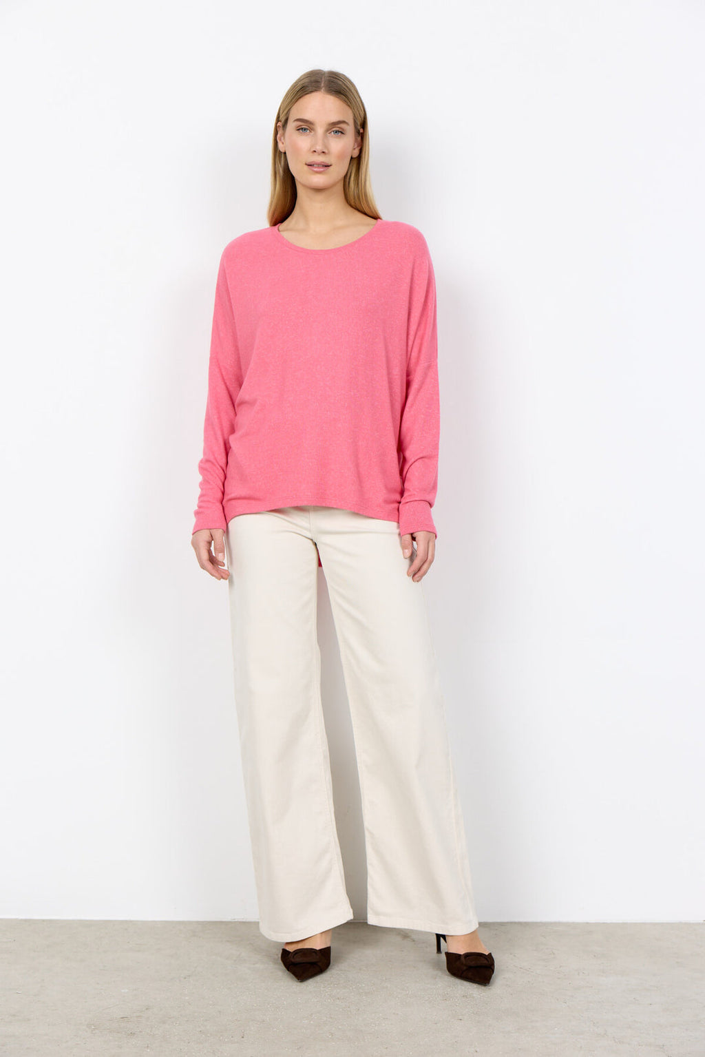 Soya Concept SC-BIARA 1 Blouse Pink-Soya Concept-White finn
