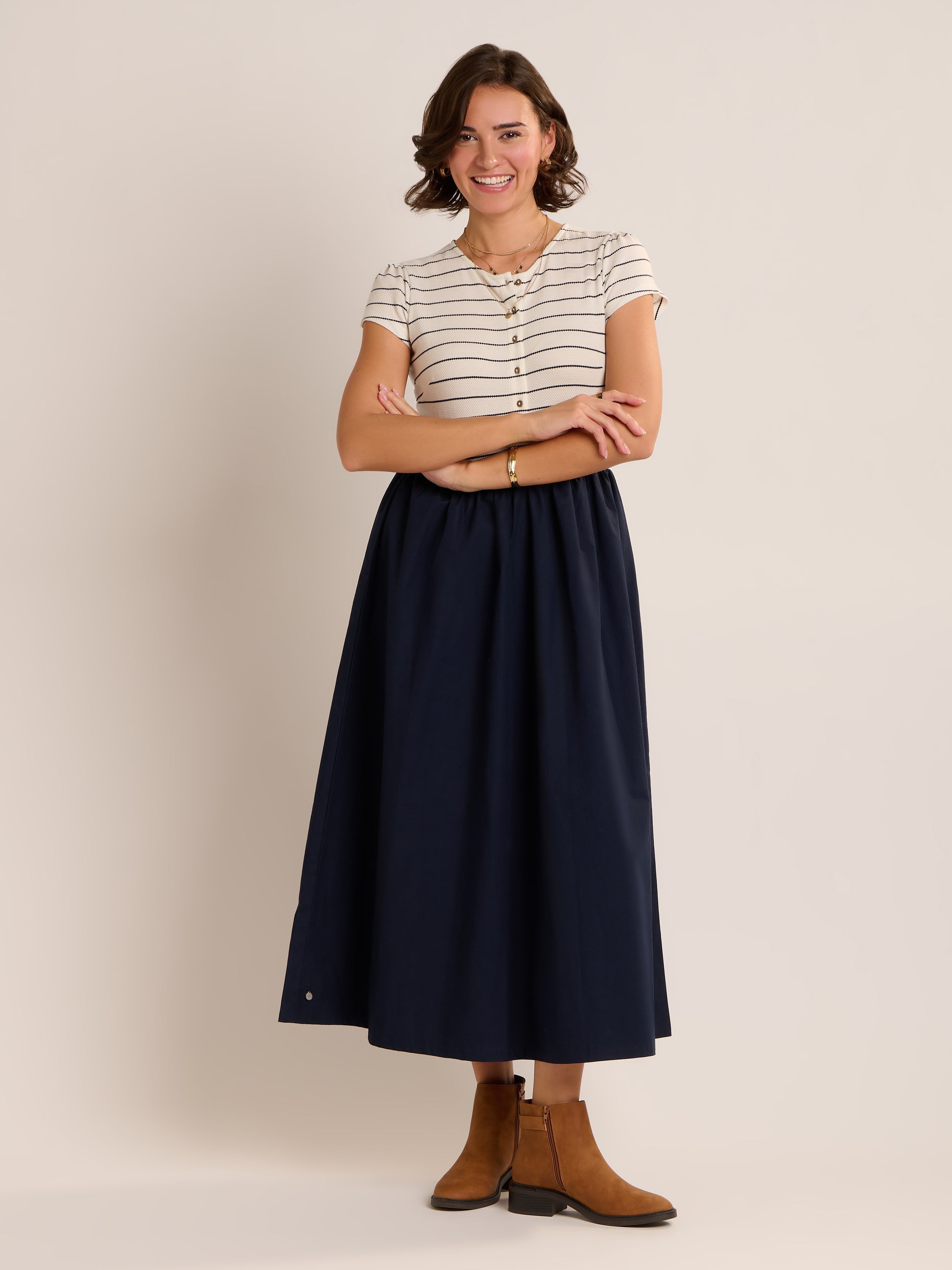 Brakeburn Ligia Dress-Brakeburn-White finn