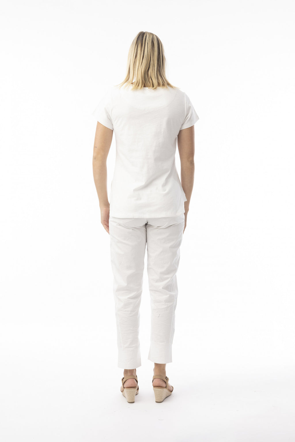 Orientique Knit Essentials Tee Crew-Orientique-White finn