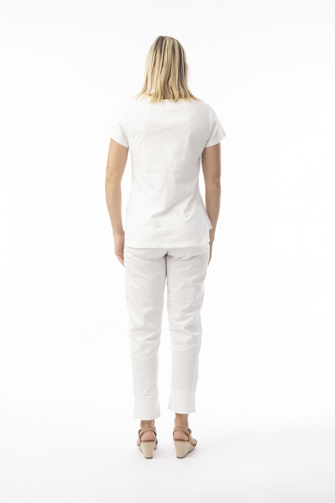Orientique Knit Essentials Tee Crew-Orientique-White finn