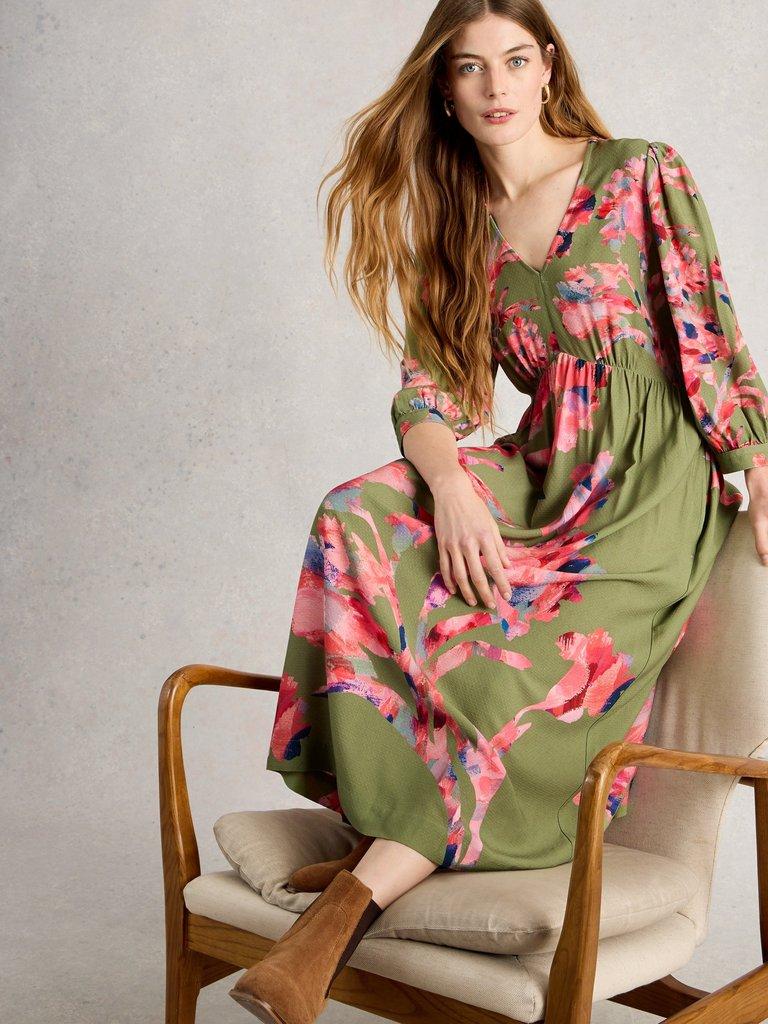 White Stuff Lucy Midi Dress-White Stuff-White finn