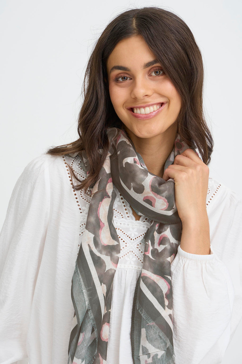 Fransa Frsanni Scarf-Fransa-White finn