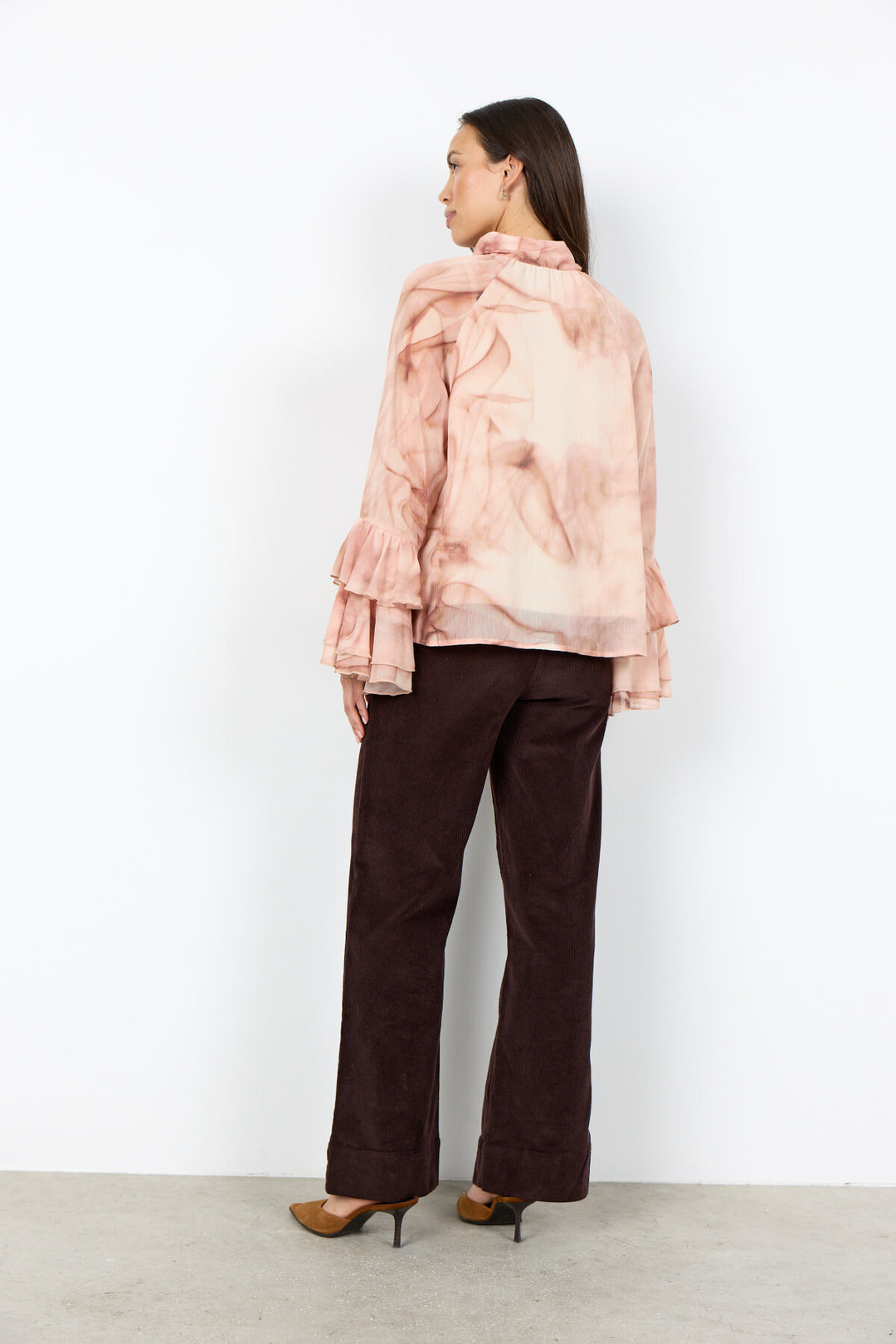 Soya Concept SC-HALA 1 AOP Blouse Dusty blue