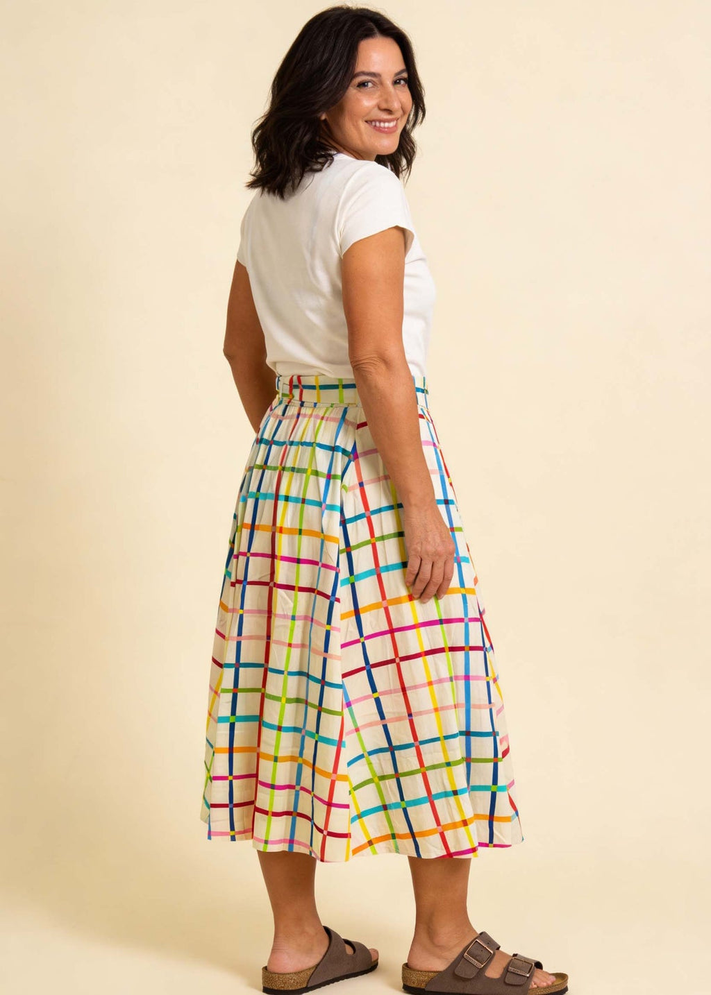 Pretty Vacant Suzi Skirt in Geo Pop-Pretty Vacant-White finn