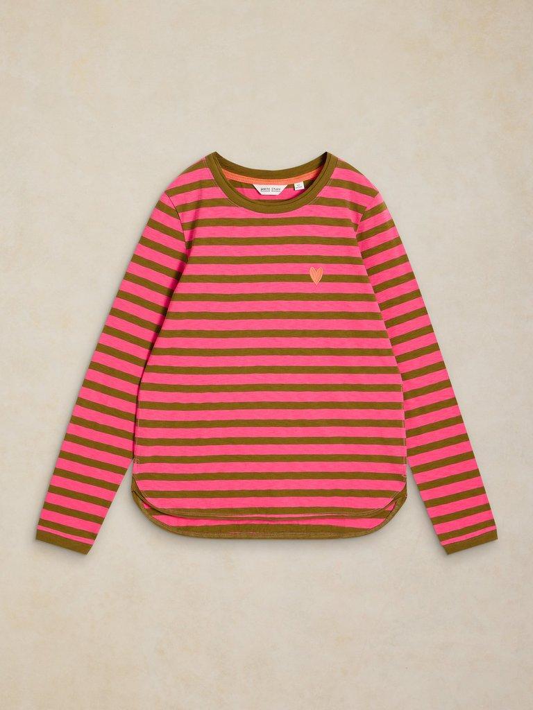 White Stuff clara stripe embroidered tee