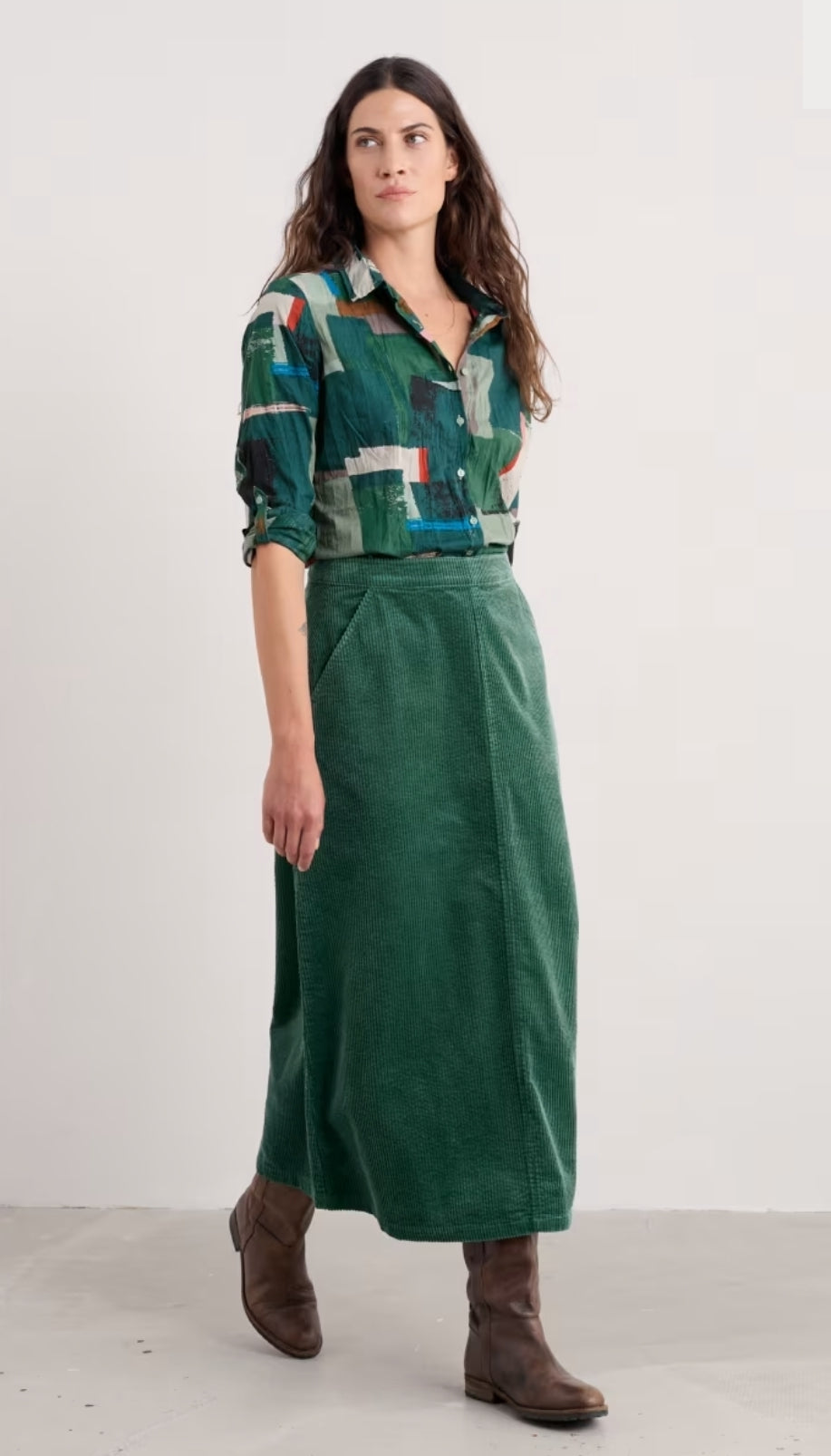 Seasalt Larissa Shirt Aerial Field Coppice