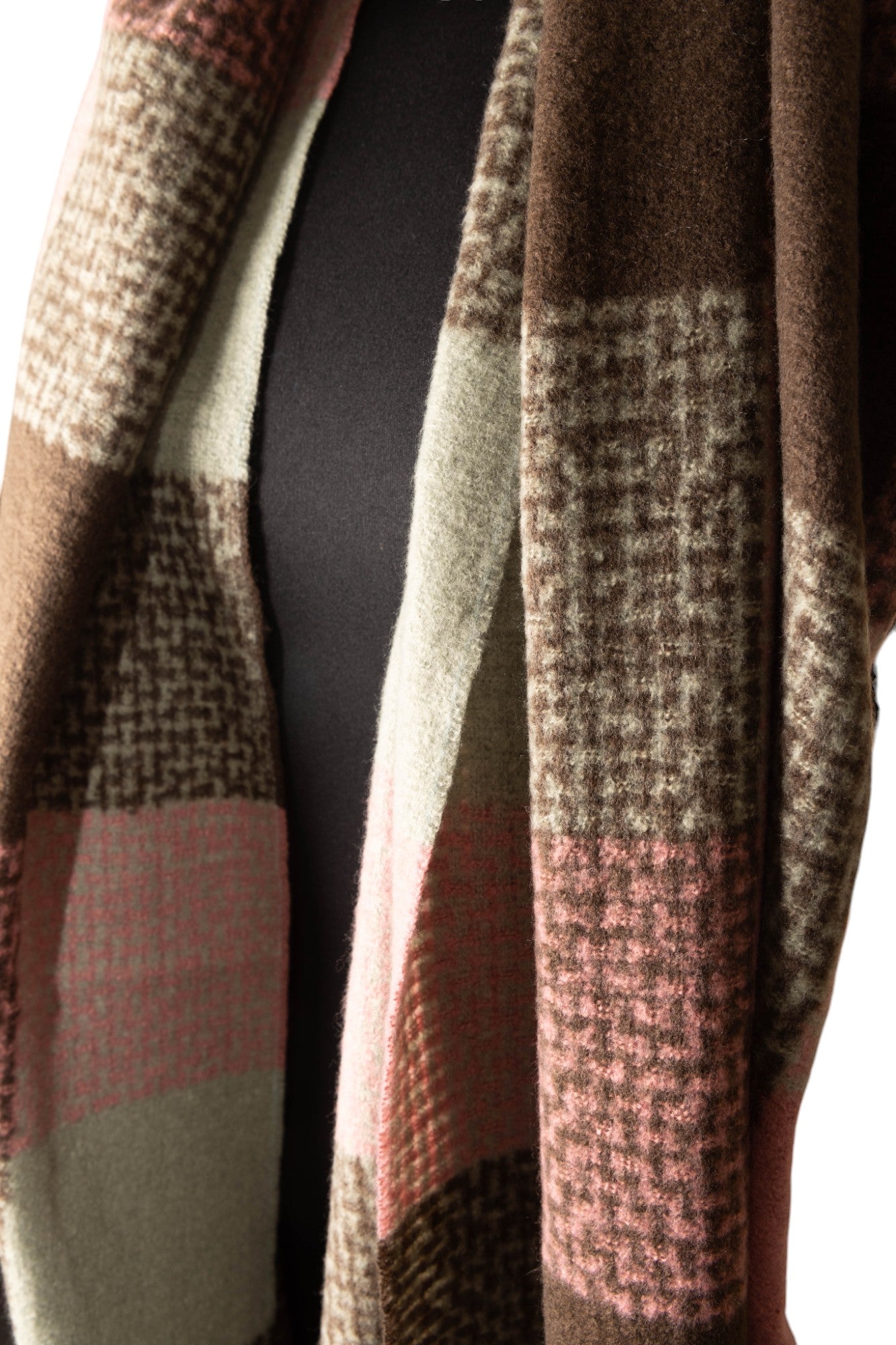 Jess and lou Checked Scarf-Jess and Lou-White finn