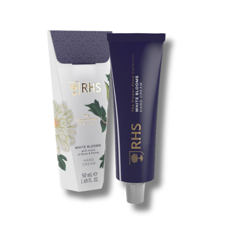RHS Flower Show White Blooms Hand Cream 50ml-Body Care-White finn