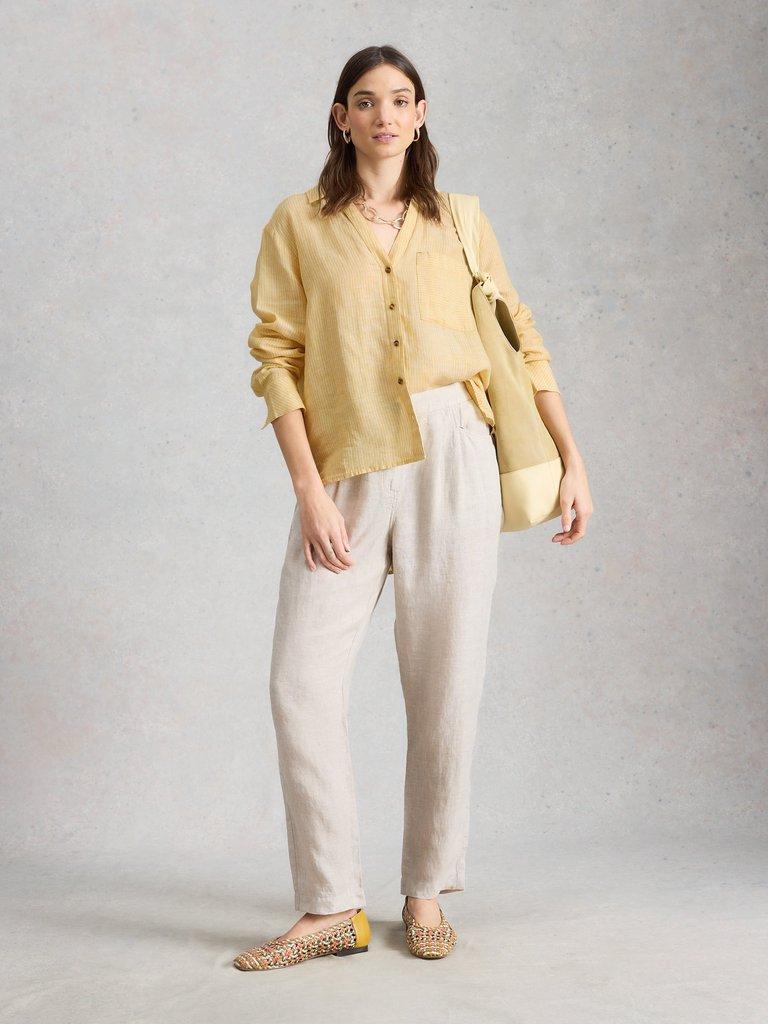 White Stuff Sadie Linen Boyfriend Shirt