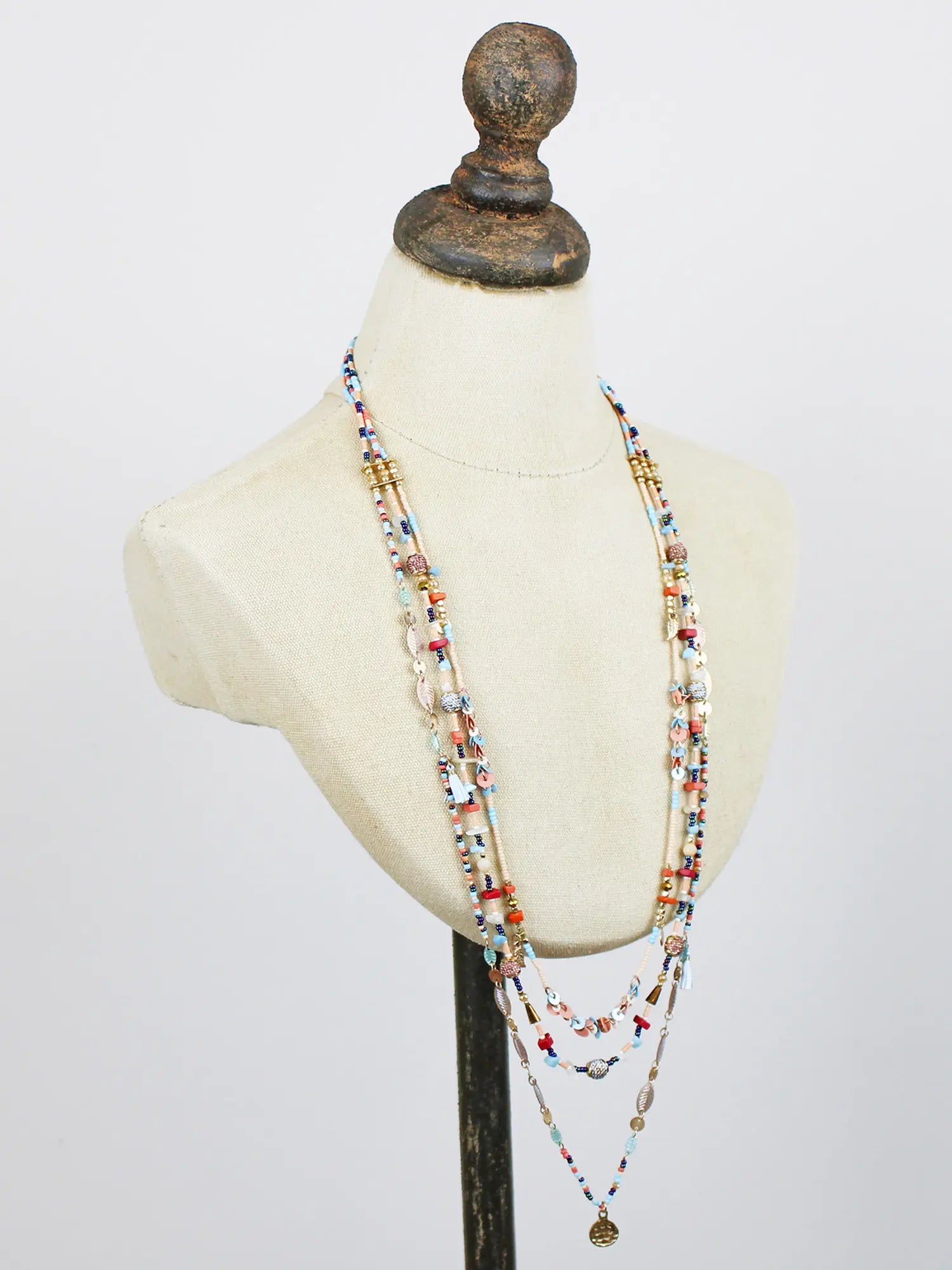 Susie Blue Necklace Ay1504-Necklace-White finn