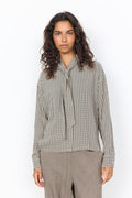 Soya Concept SC-HALIA 2- AOP Shirt Dusty blue
