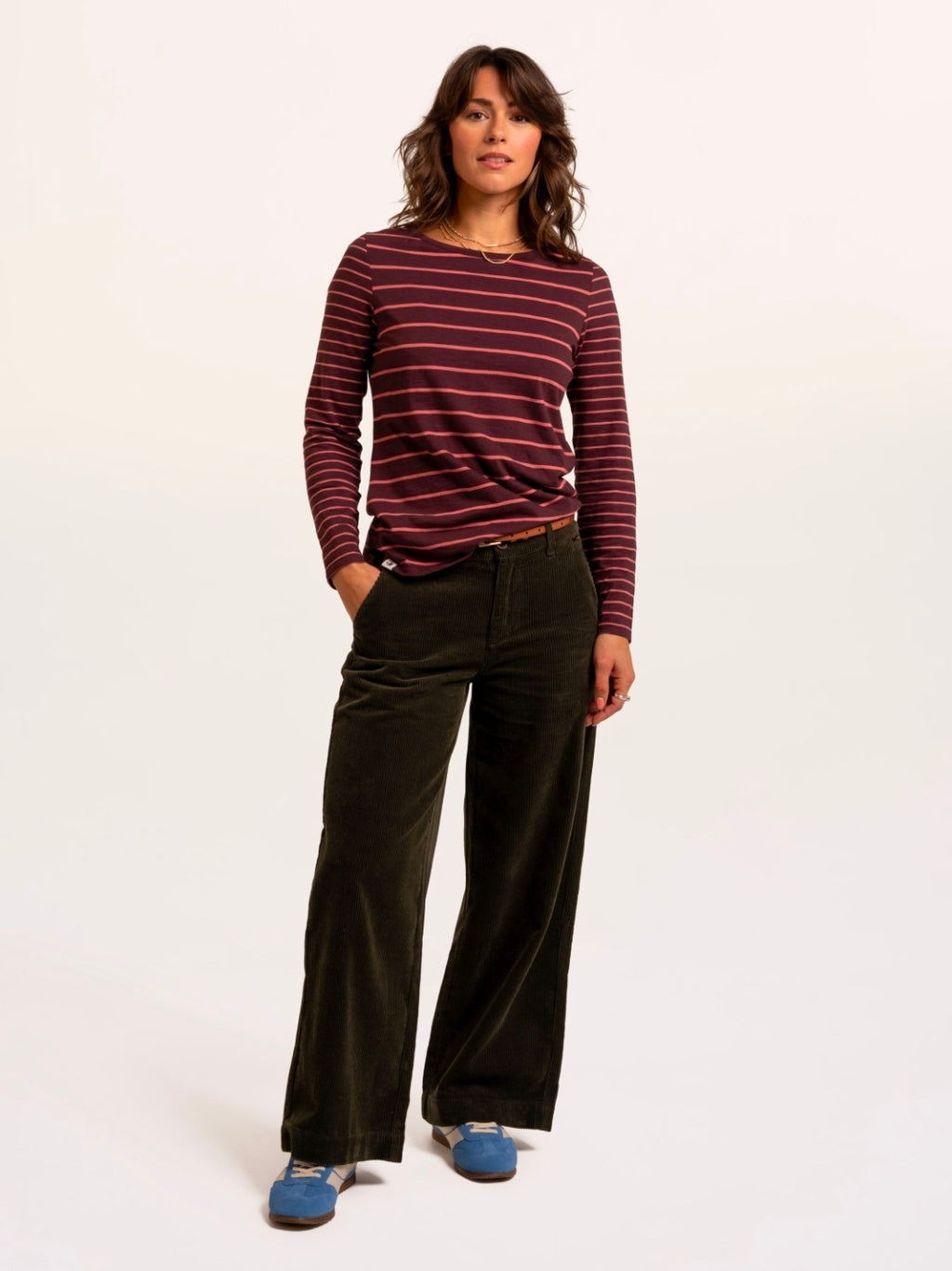 Brakeburn Branksome Thick and Thin Stripe T Shirt