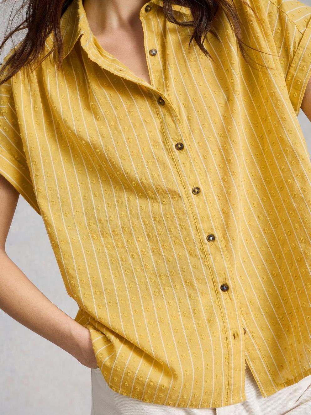 White Stuff Orla Button Through Shirt Brilliant White