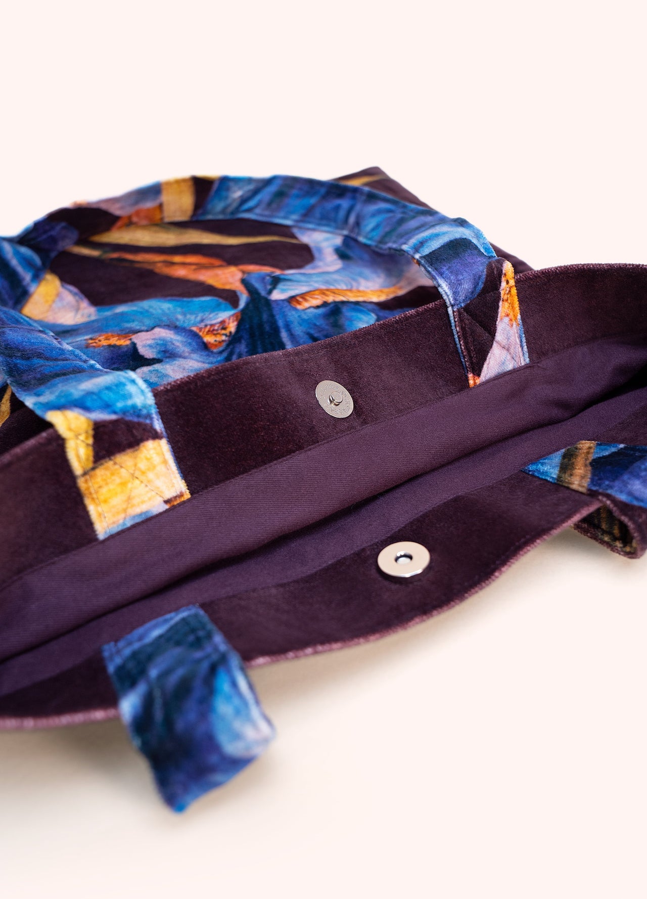 Powder Velvet Tote - Iris