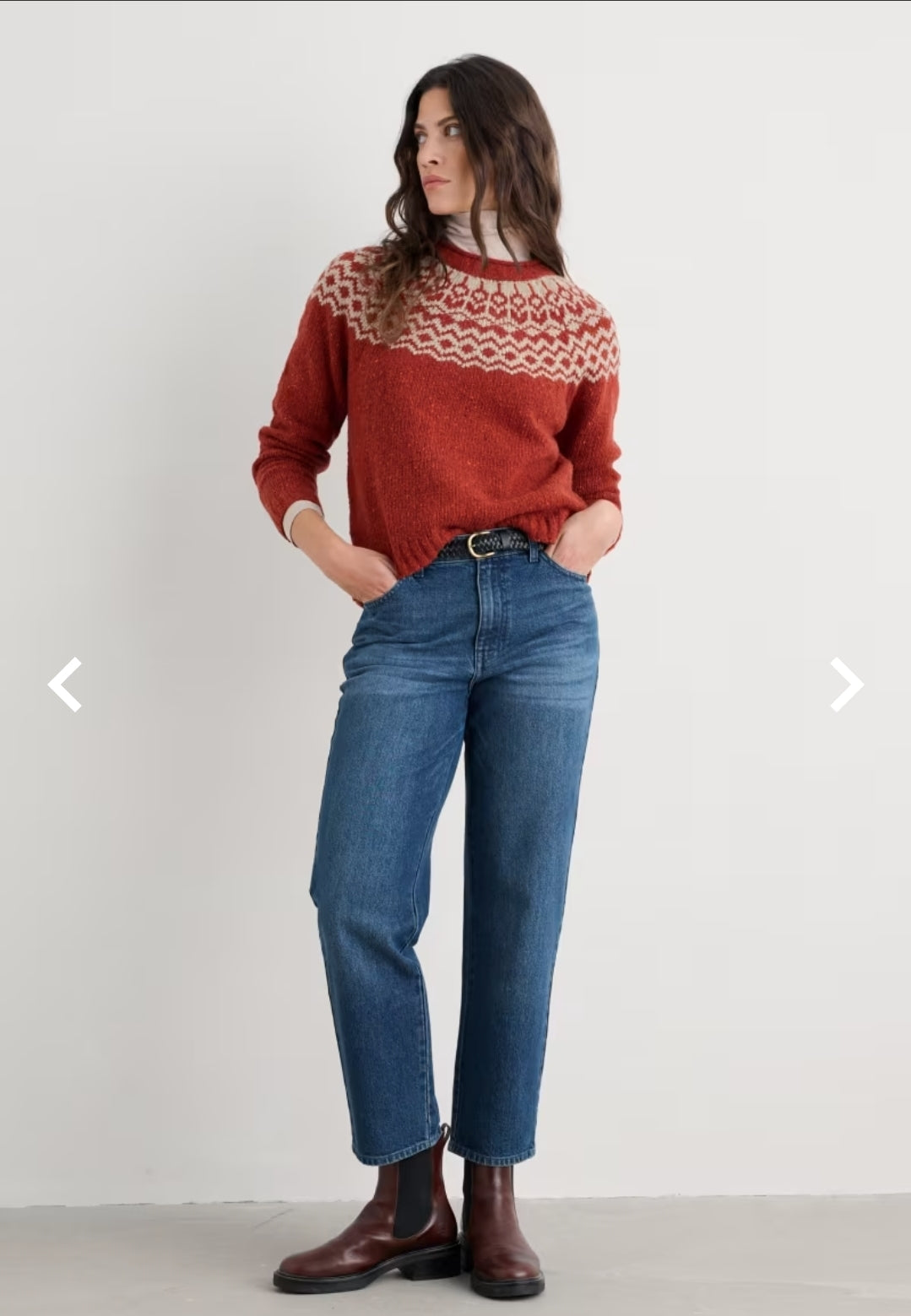 Seasalt Port Kinnis Fair Isle Jumper With Merino