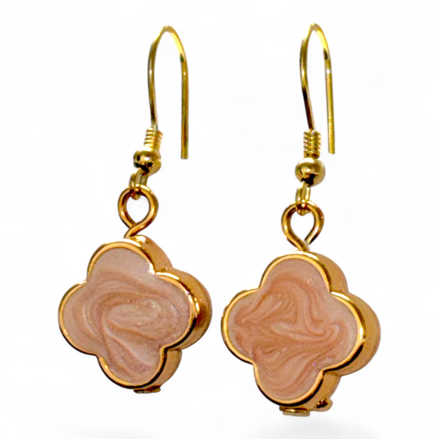 Jess and lou Pearlescent Clover Drop Earring ER191-Jess and Lou-White finn
