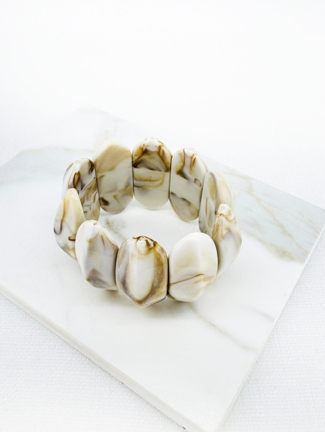 Envy Chunky Bead Bracelet 4830-Envy-White finn
