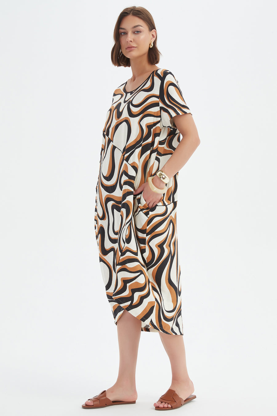 Tirelli Panel Print Woven Dress