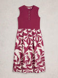 White Stuff Shay Midi Jersey Mix Dress-Dress-10-
