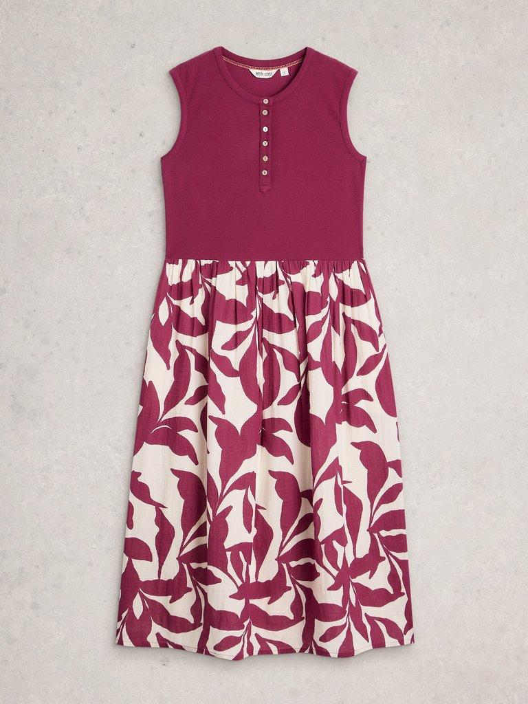 White Stuff Shay Midi Jersey Mix Dress