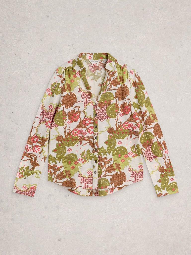 White Stuff WOMENS ANNIE COLLARED SHIRT JERSEY