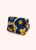 Powder Hellebore Quilted Velvet Washbag
