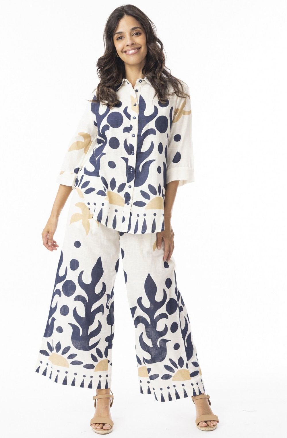 Orientique Nazca Wide Leg Pant-Trousers-8-