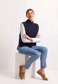 Foil Vest Ever PoP Over-Knitwear-White finn