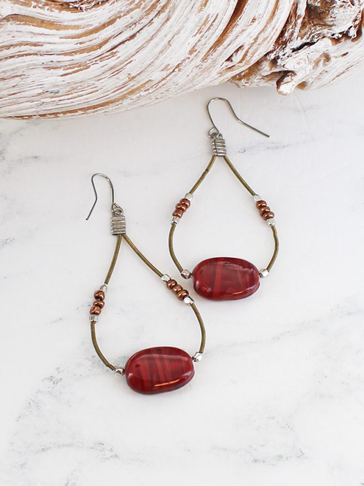 Glass Bead Earrings DC1611