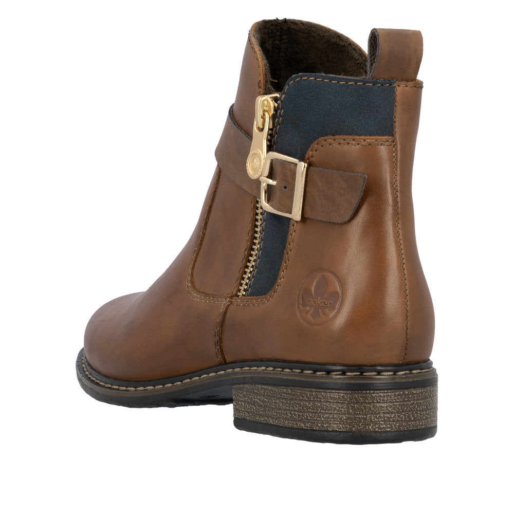 Rieker Tan Chelsea Boot Z4959-22-Footwear-White finn