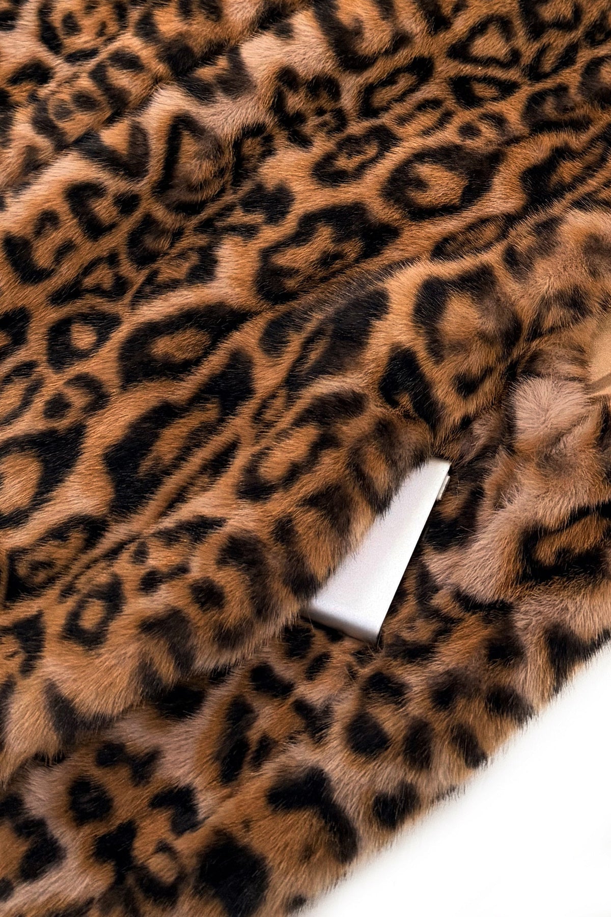 Leopard Print Cap Shoulder Faux Fur Gilet Waistcoat
