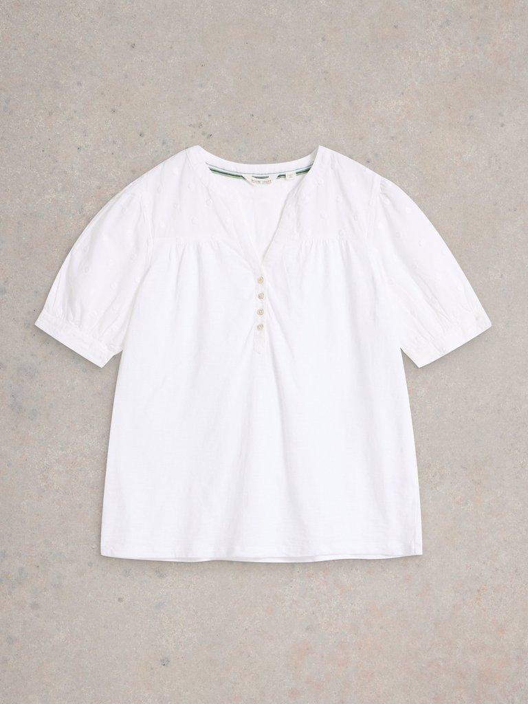 White Stuff Ellie Broderie Top-Shirts & Tops-White finn