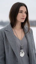 Envy Large Disc Pendant Necklace 598
