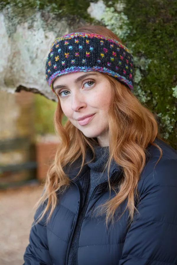 Pachamama Mosaic Headband-Headband-White finn