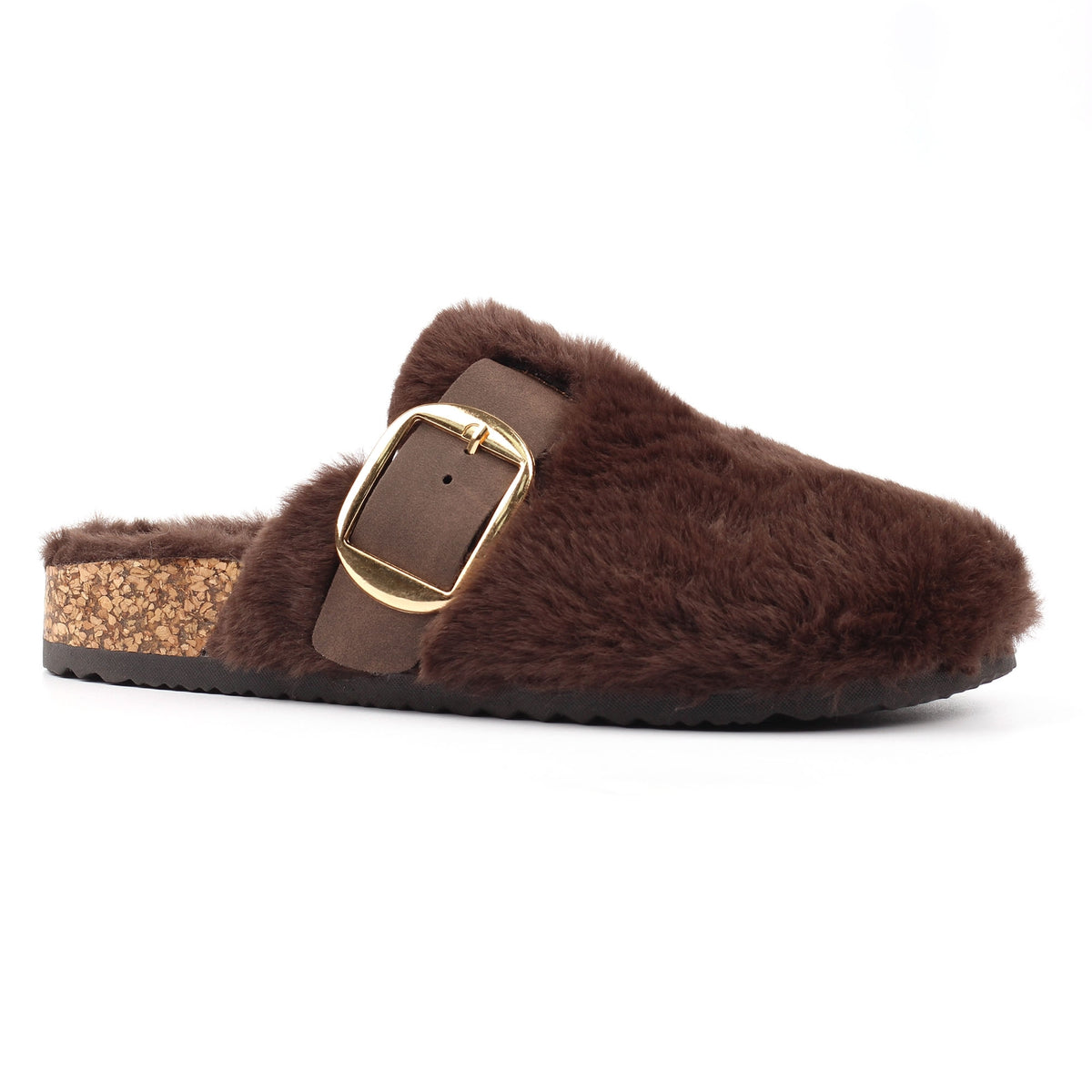 Lunar Rhianna Brown Mule Slipper