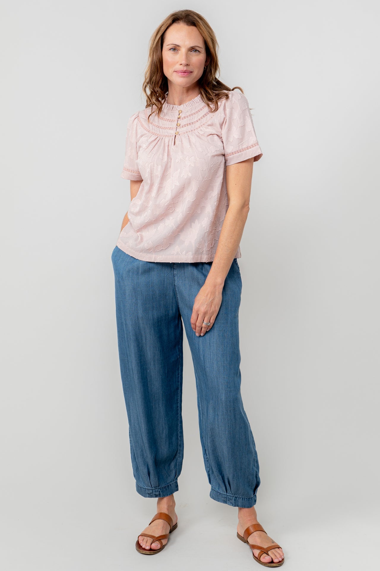 Lily and Me Luna Blouse Jacquard Cotton